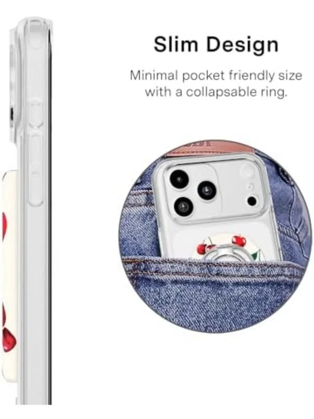 MagSafe Compatible Velvet Phone Grip - Stylish, Secure, and Functional Accessory